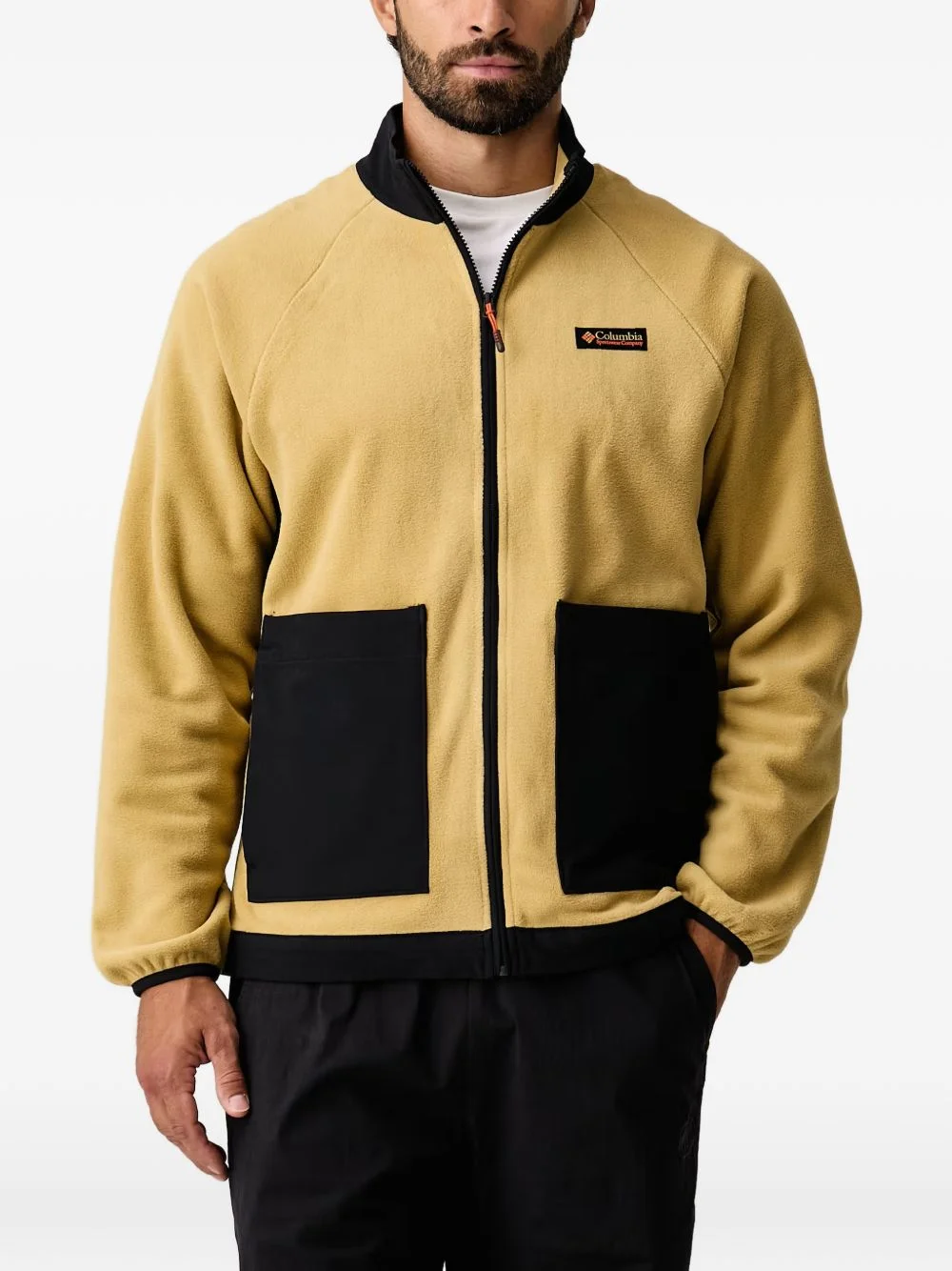 Sauvie fleece-texture zip-up sweater - 1