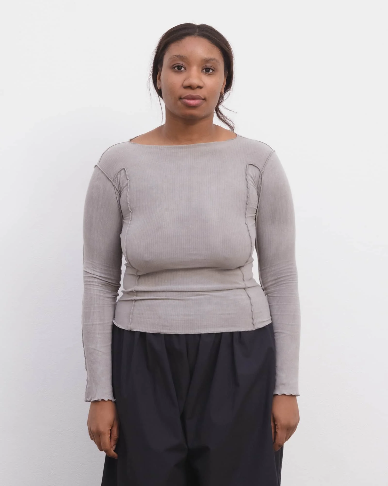 Omato Long Sleeve Tee - Organic Cotton Rib - 1