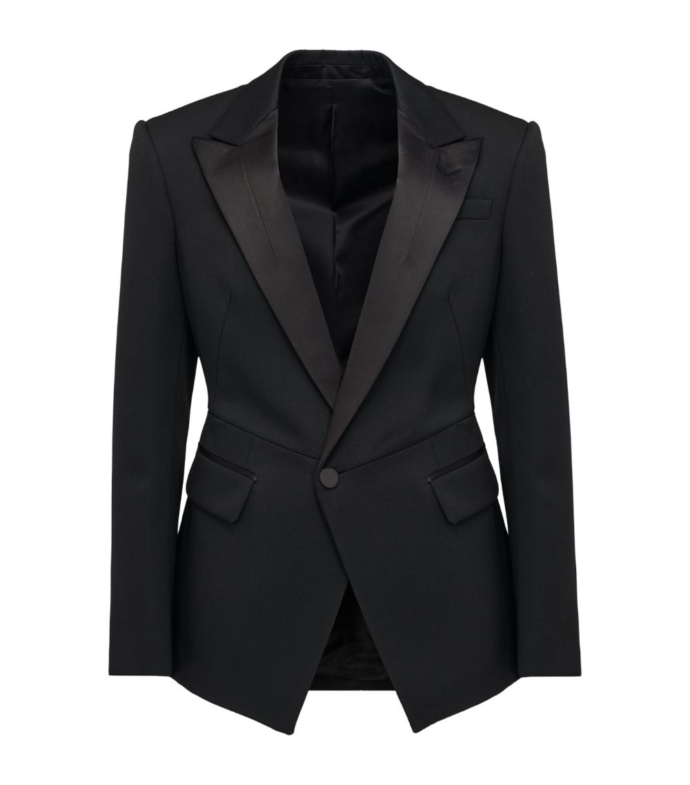Twisted-Waist Tuxedo Jacket - 1