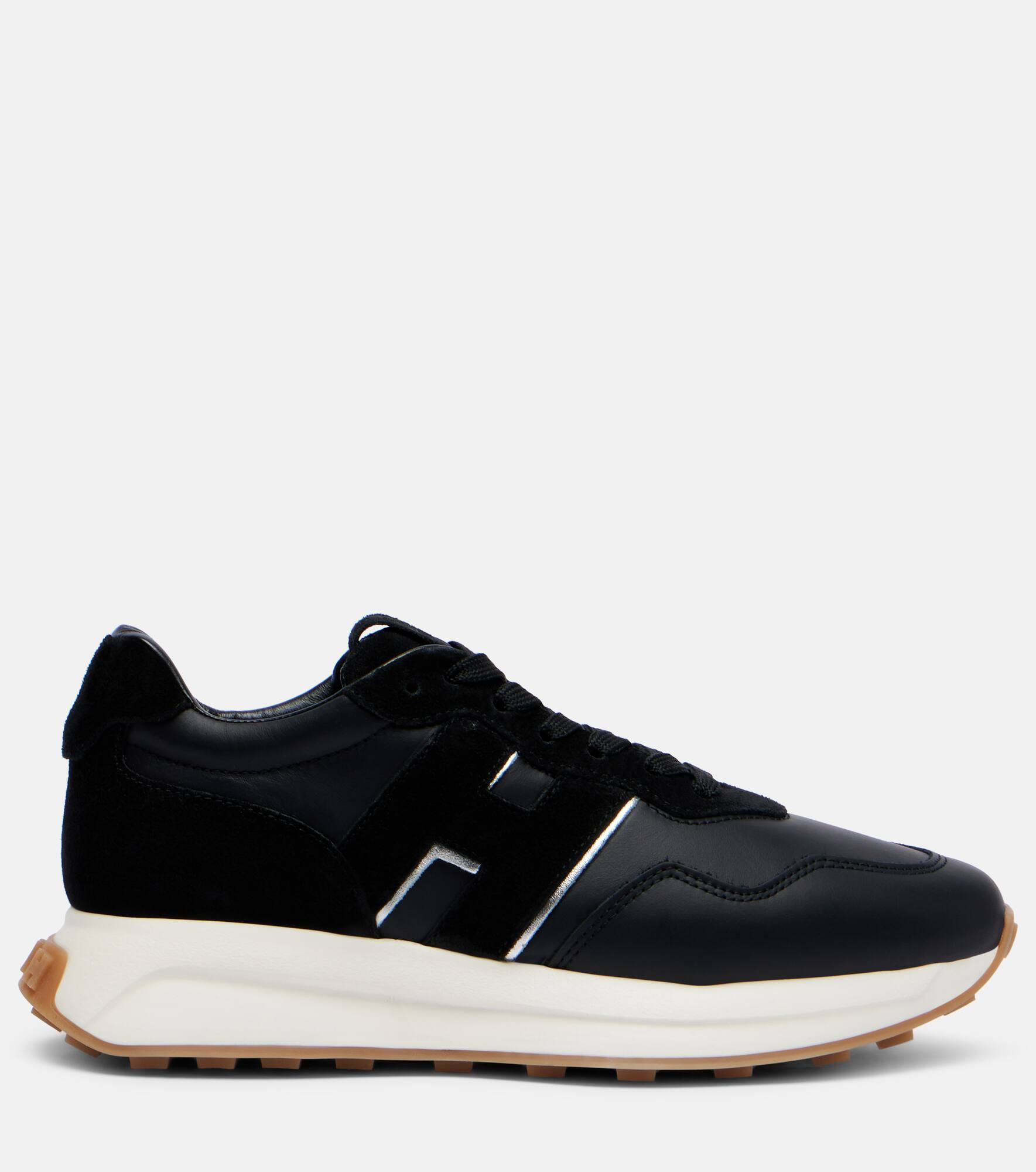 H641 suede and leather sneakers - 4