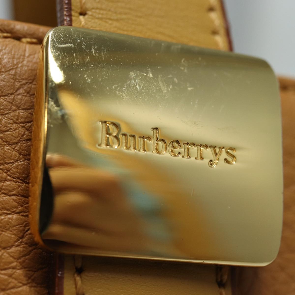 Burberry Nova Check Hand Bag Leather Beige - 10
