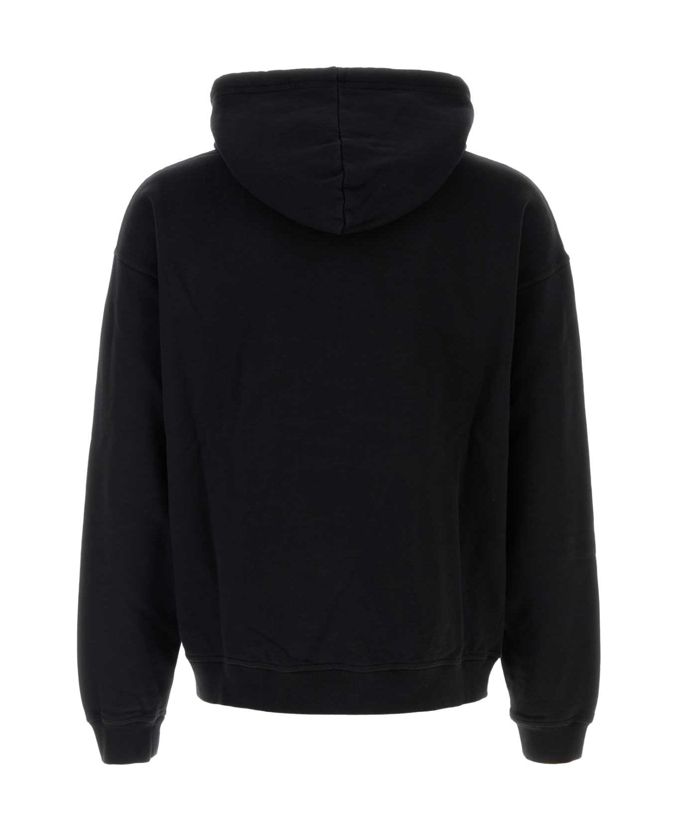 Black Cotton Sweatshirt - 2