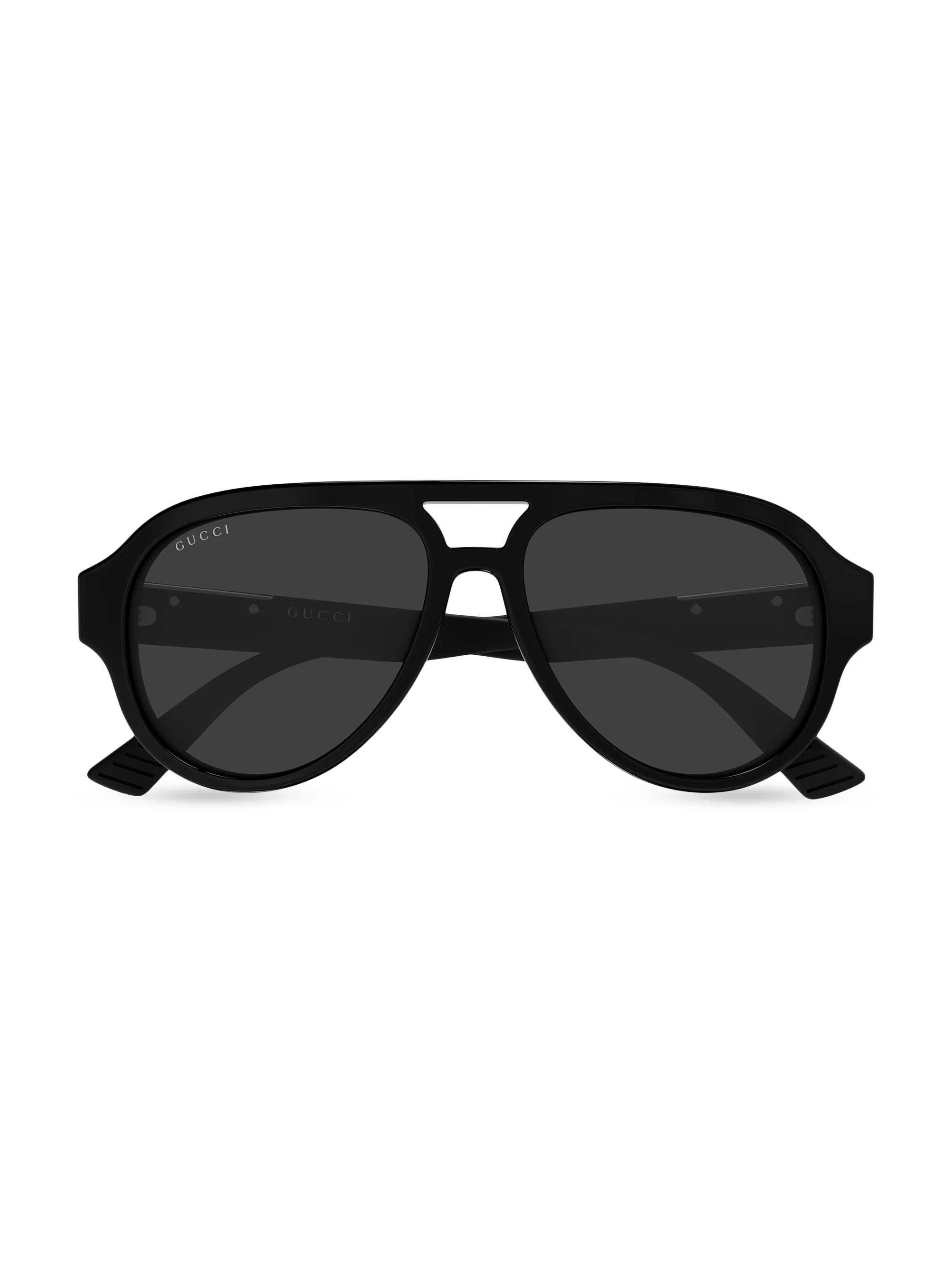 Men's Subtle Web Sporty 55MM Pilot Sunglasses - Black - 1