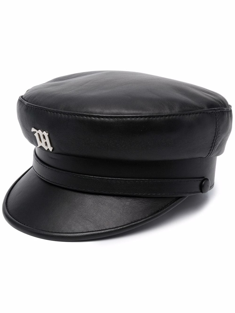 logo-plaque baker boy cap 1