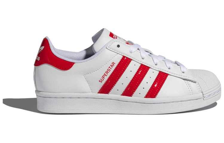 (WMNS) adidas Superstar 'White Scarlet' FX8729 - 2