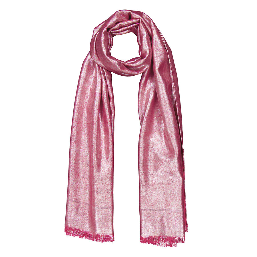 Bvlgari Logomania Lettere Maxi Silk Wool Stole - 3