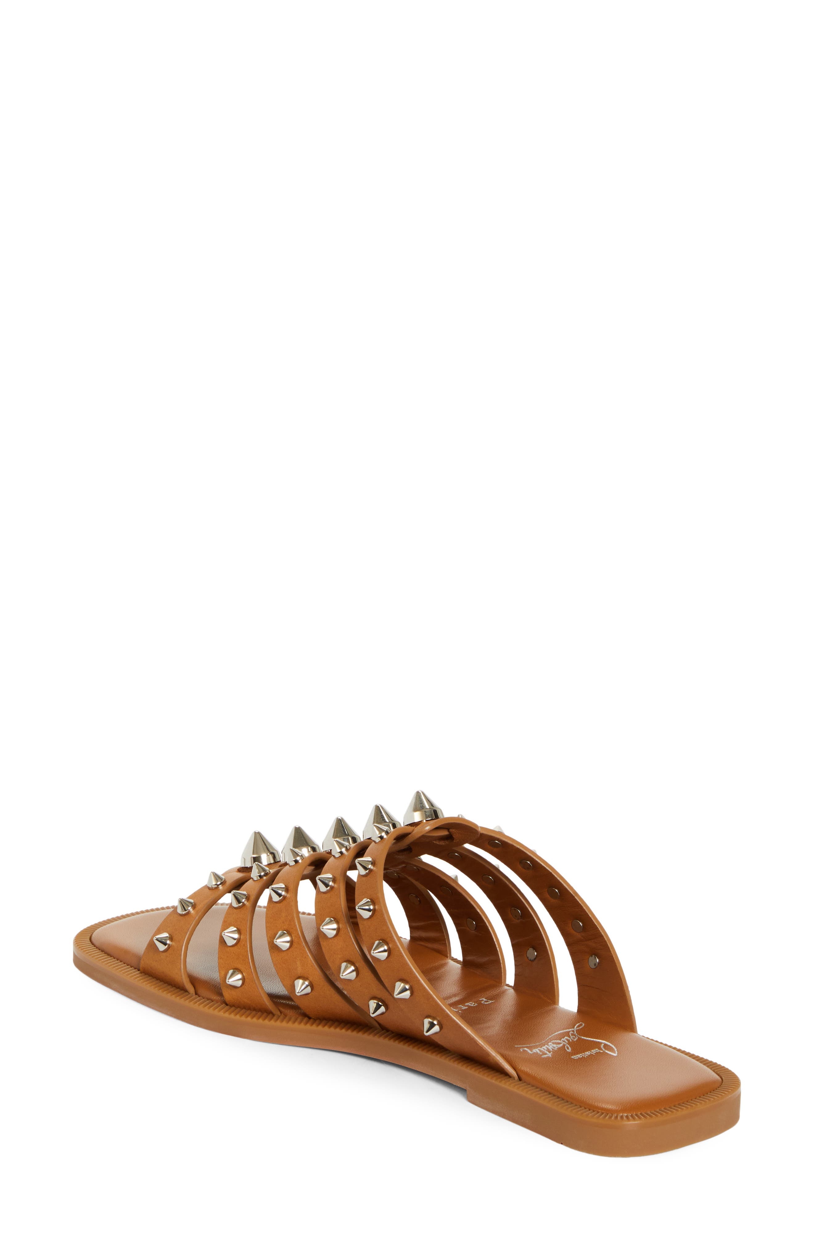 Christian Louboutin Charja Slide Sandal in Terra/Lin Terra at Nordstrom - 2