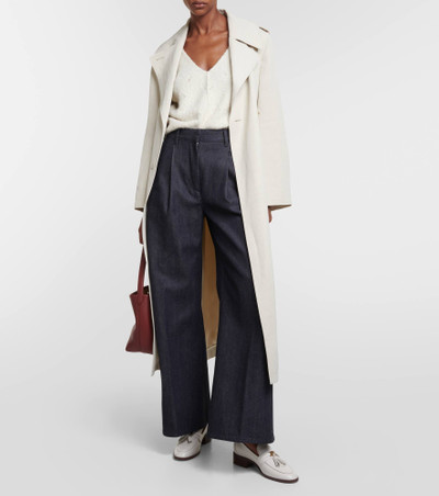 Loro Piana Raydel cotton-cashmere wide-leg pants outlook