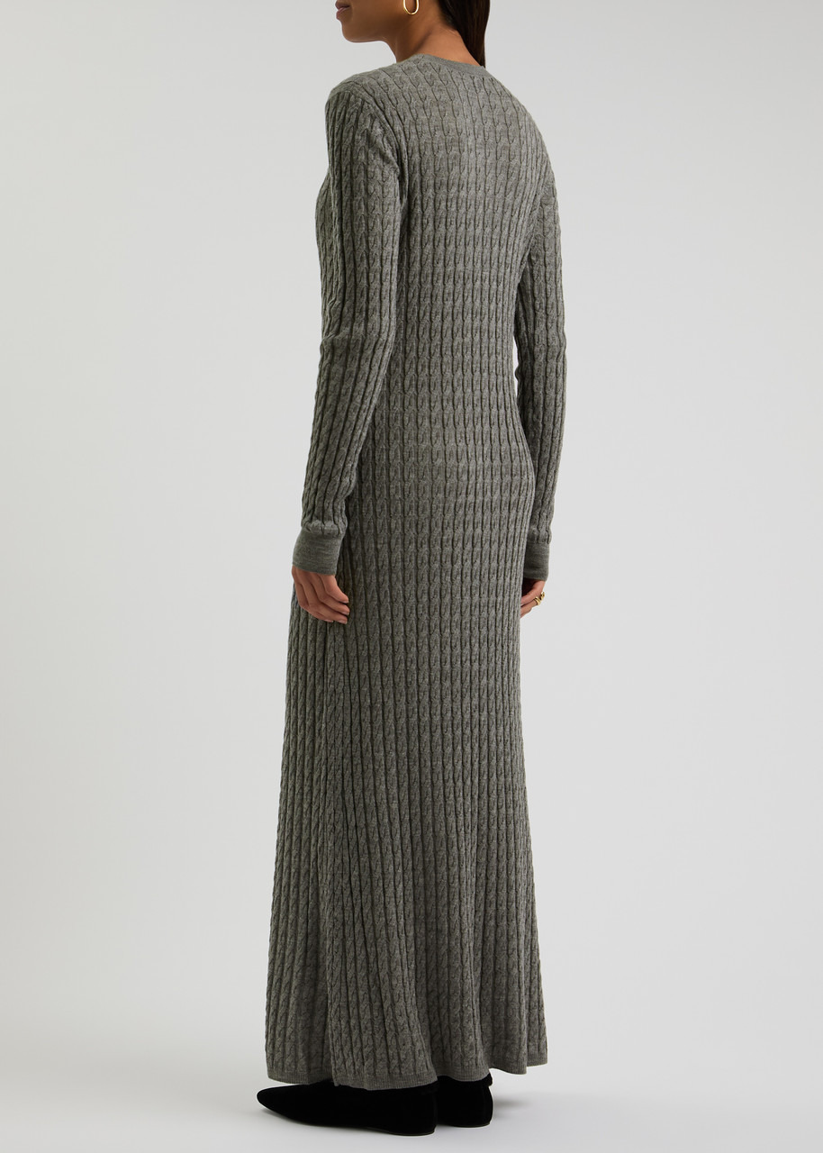 Toteme Cable-knit Wool Maxi Dress - 3