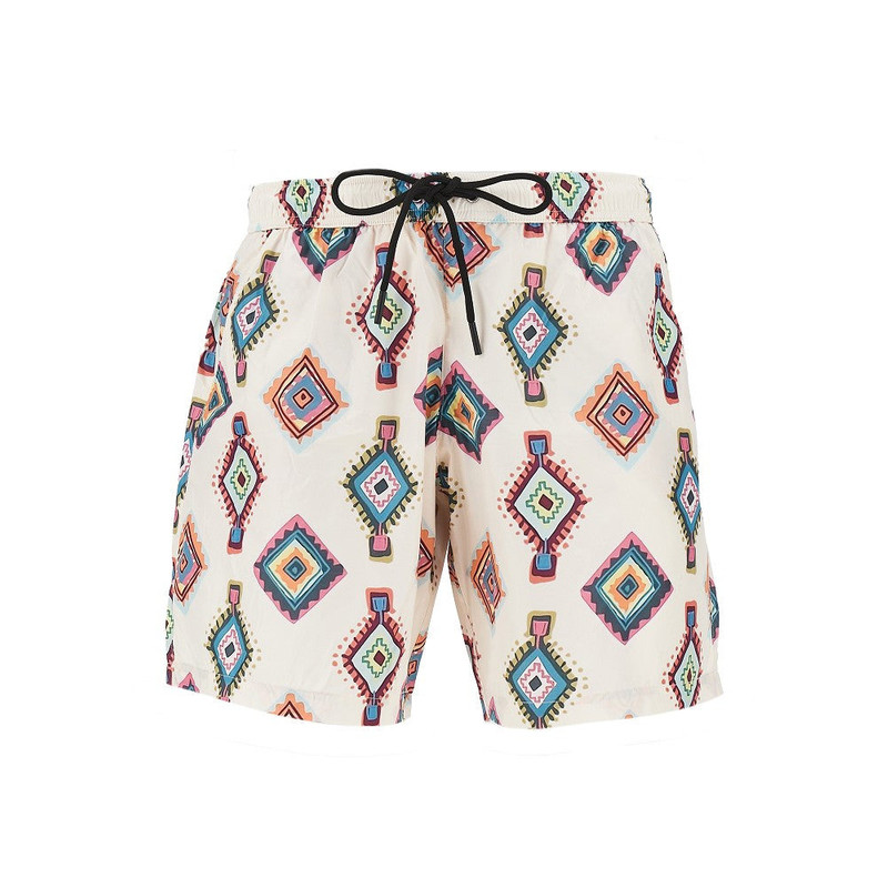 Mauna Kea Printed Swimshorts White Men - 1