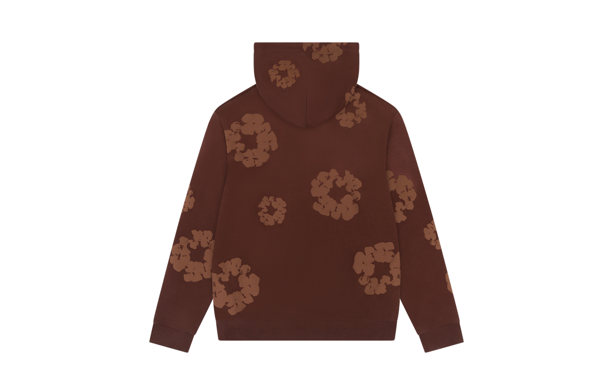 Mono Cotton Wreath Hoodie "Brown" - 2