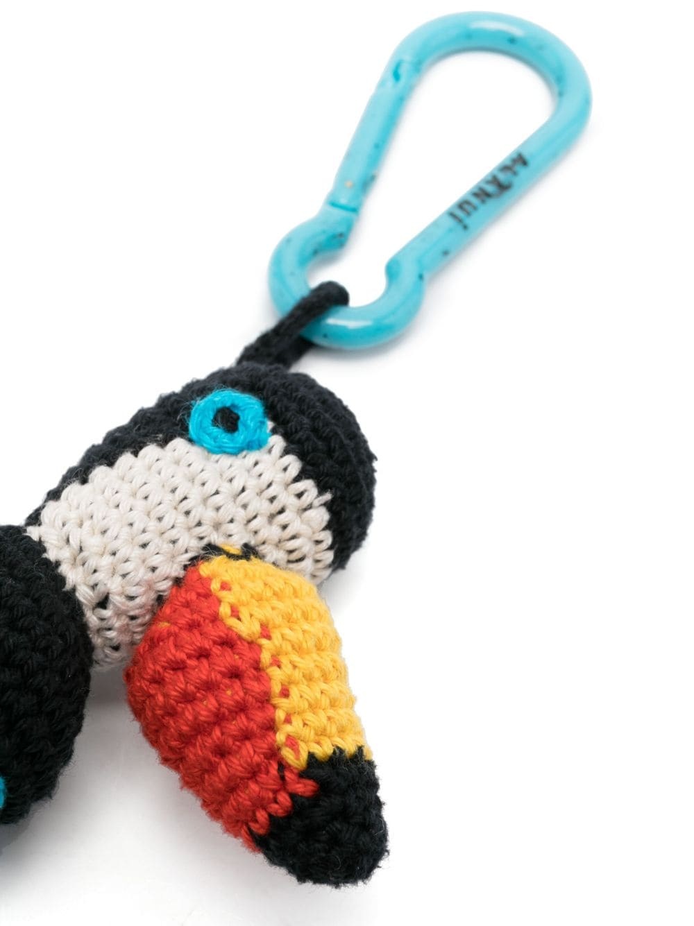 toucan crochet keychain - 2