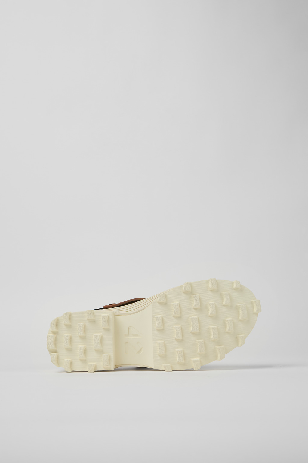 Black-White-Brown Leather Clogs - 5