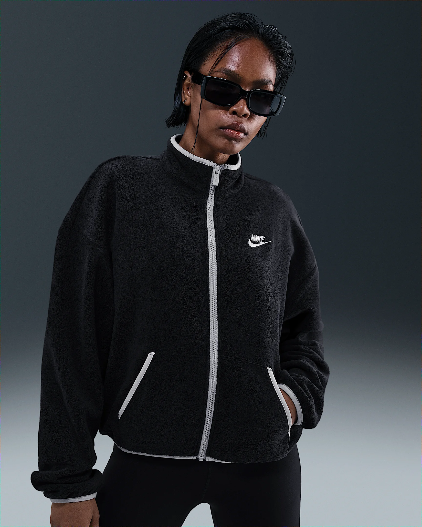 Nike Sportswear Club Fleece Women's Loose Cozy Track Jacket - 1