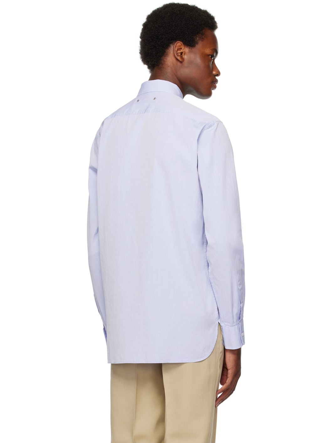 Blue Embroidered Shirt - 3