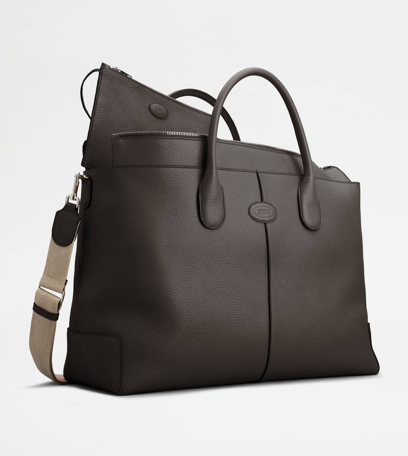 TOD'S DI BAG IN LEATHER LARGE - BROWN 3