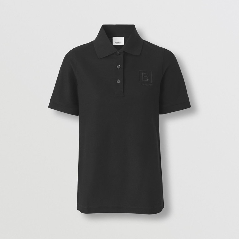 Burberry Letter Graphic Cotton Piqué Polo Shirt outlook