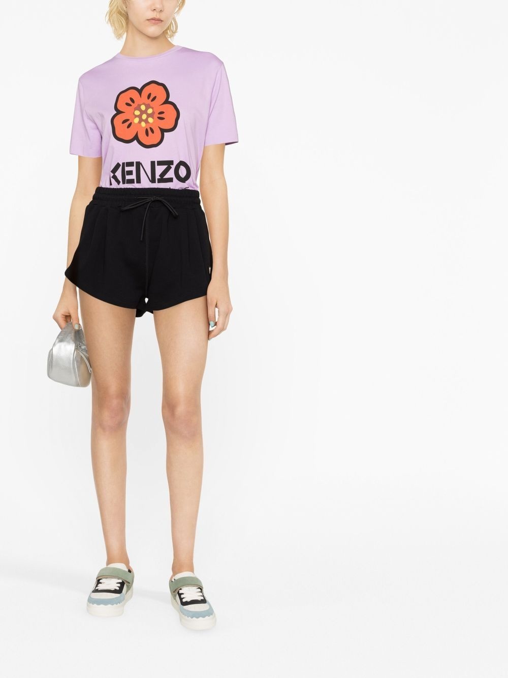 logo-patch track shorts - 2