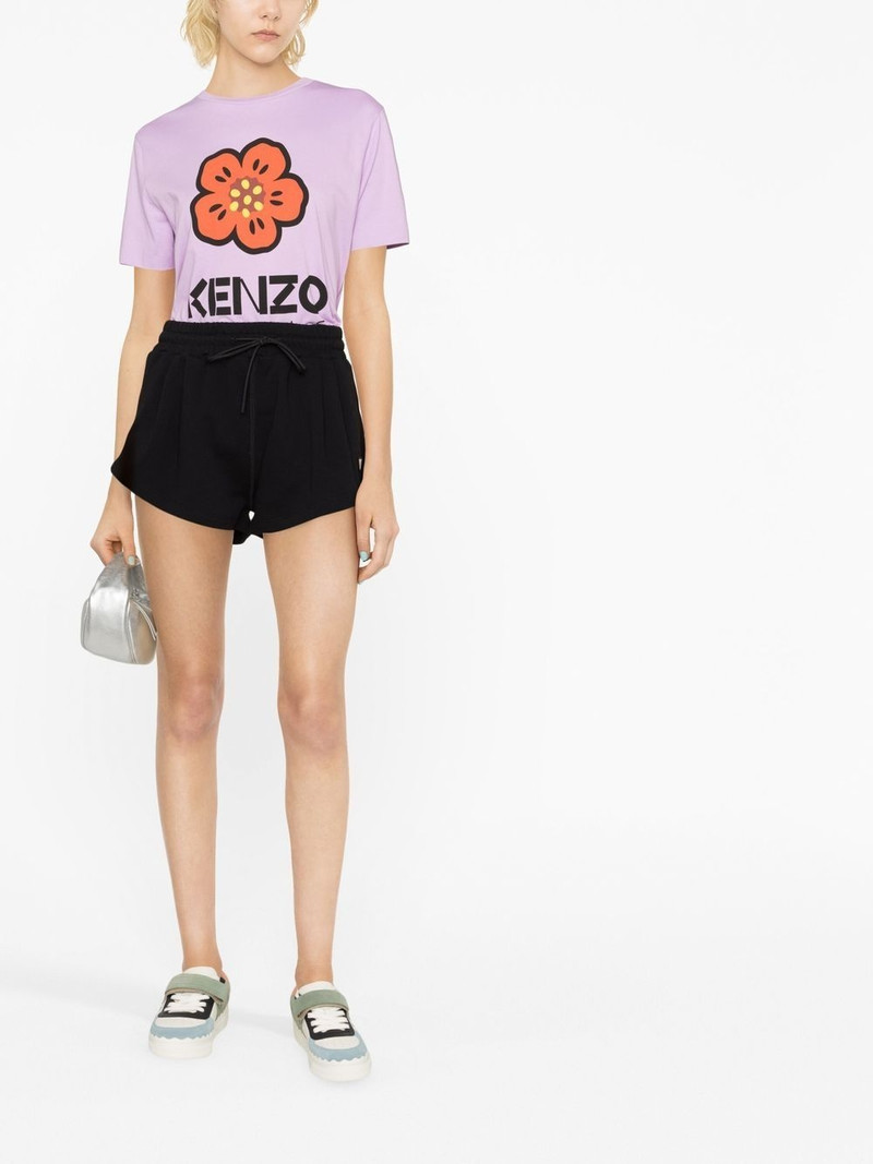 MSGM logo-patch track shorts outlook