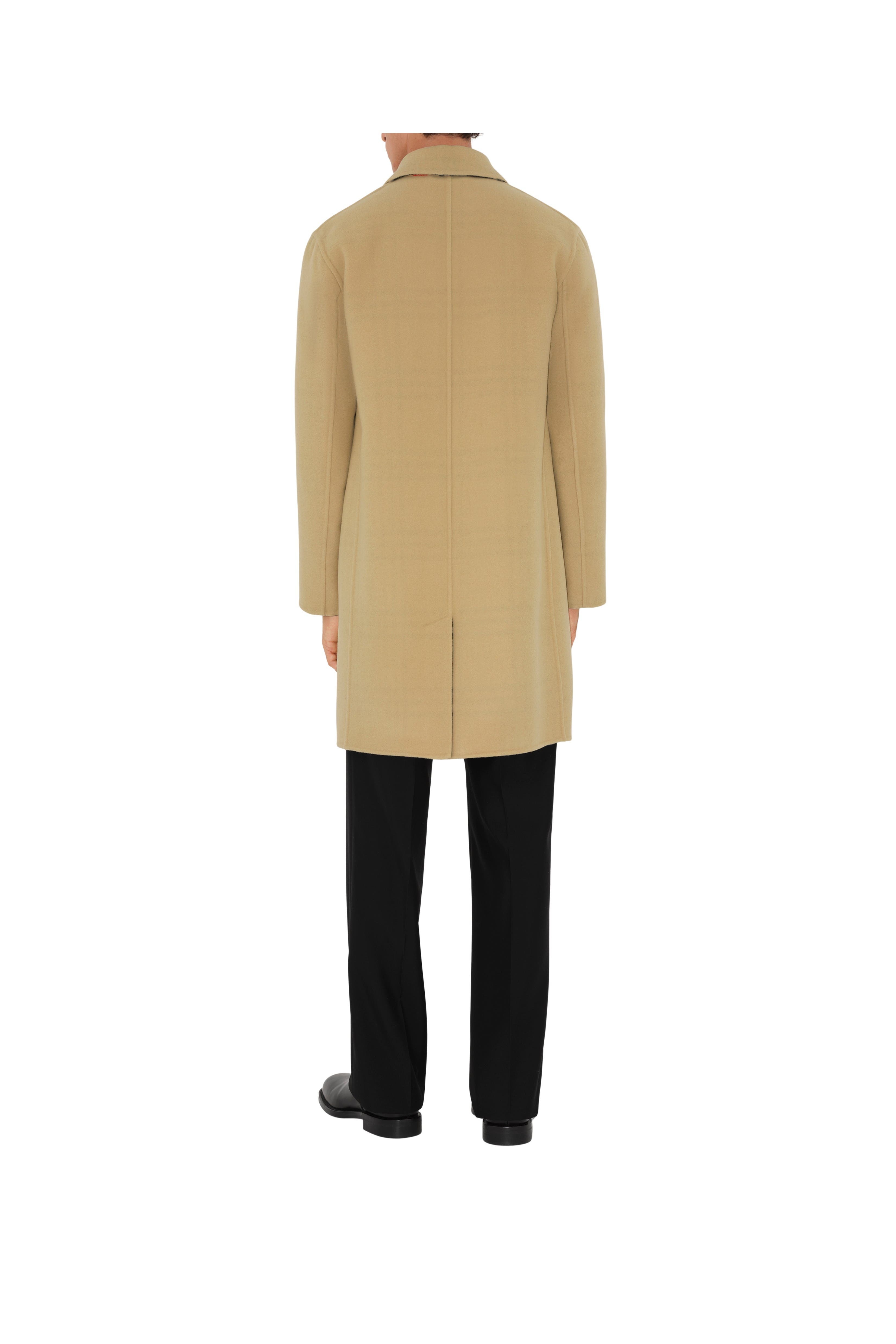 burberry Mid-length Wool Car Coat in Flax/sand at Nordstrom - 4