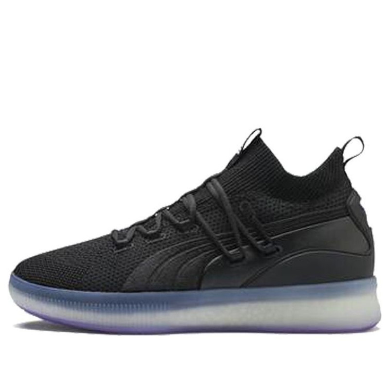 Puma Clyde 법원 Disrupt 검정 전기 자주색 - 1