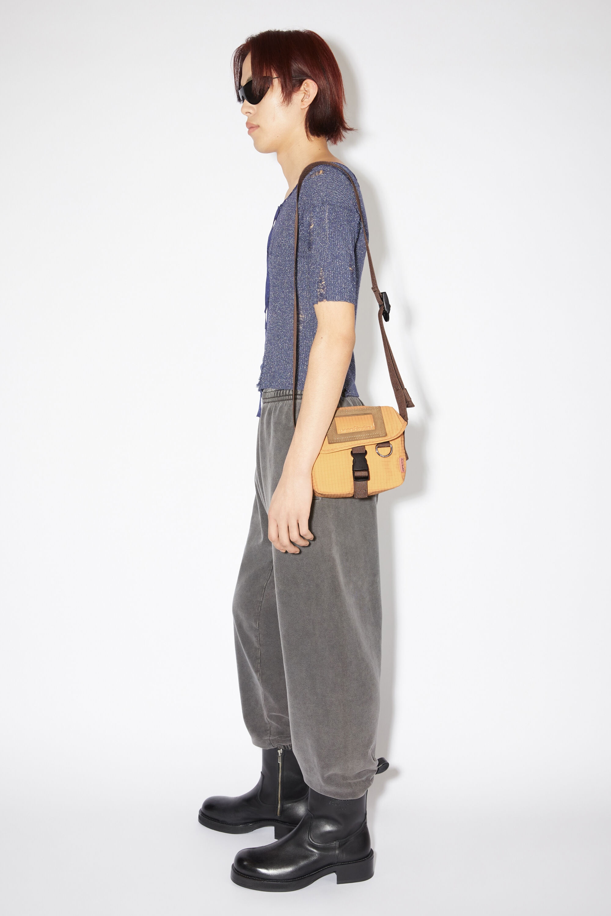 Mini messenger bag - Yellow/brown - 3