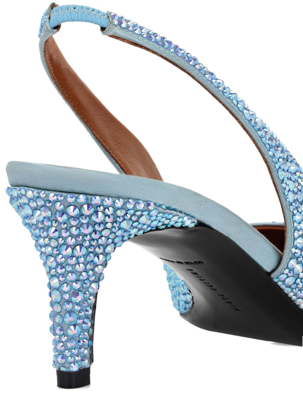 55mm crystal-embellished slingback pumps - 4