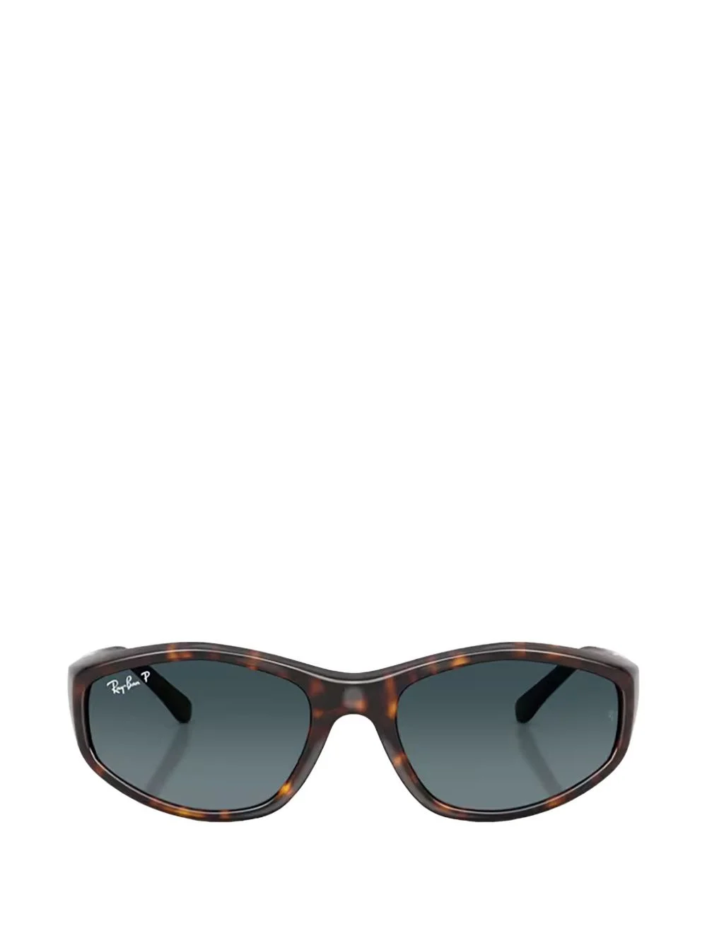 tortoiseshell-effect rectangle-frame sunglasses - 1