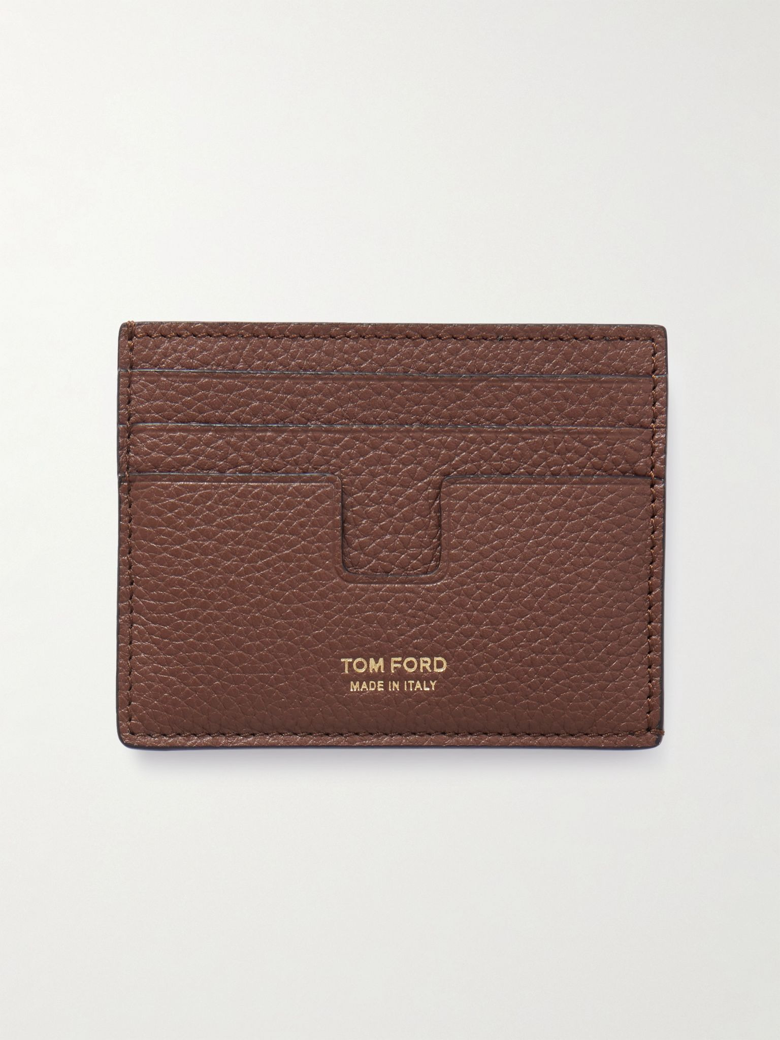 Full-Grain Leather Cardholder Brown - 1