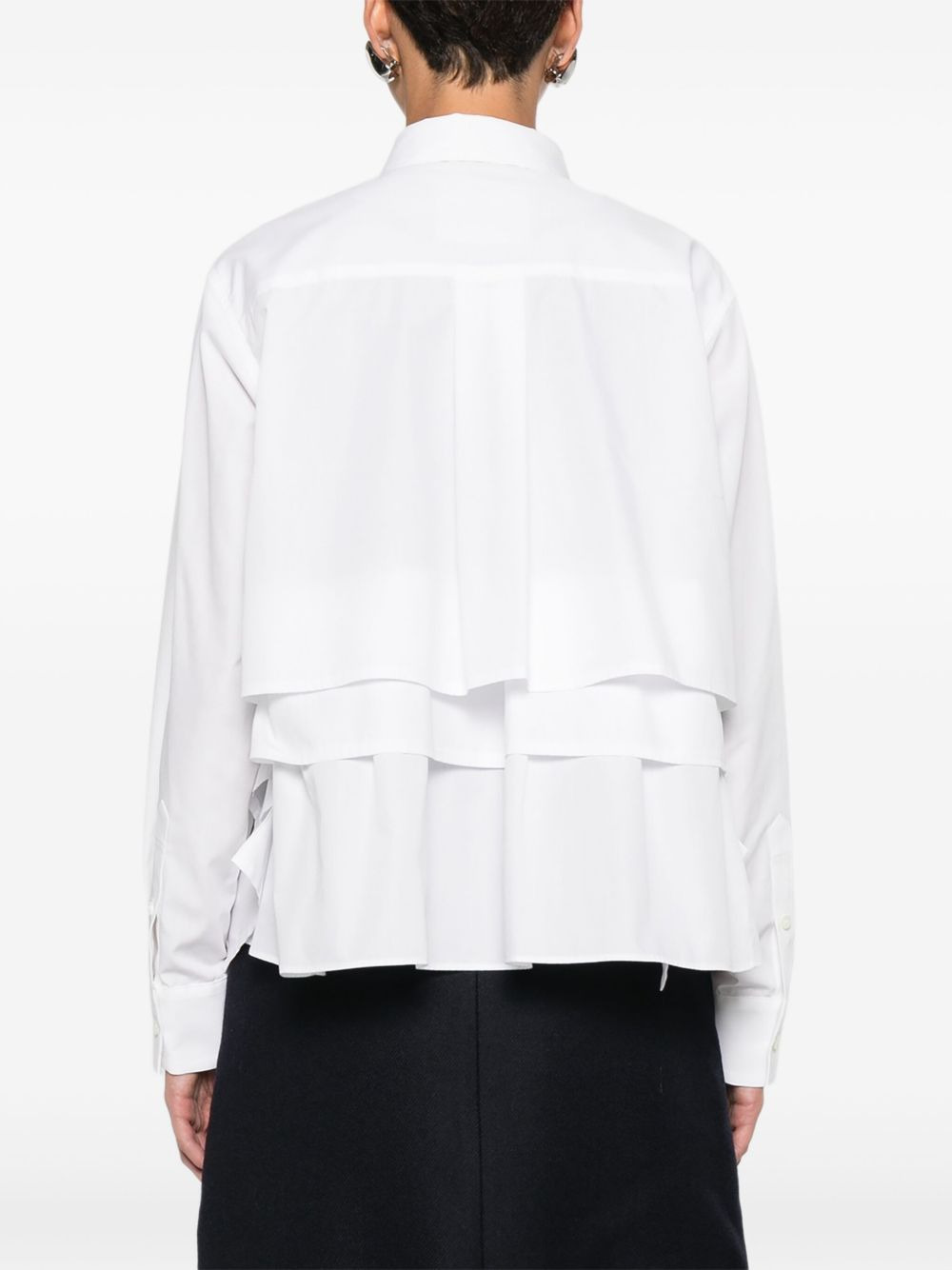 ruffled layered shirt - 4