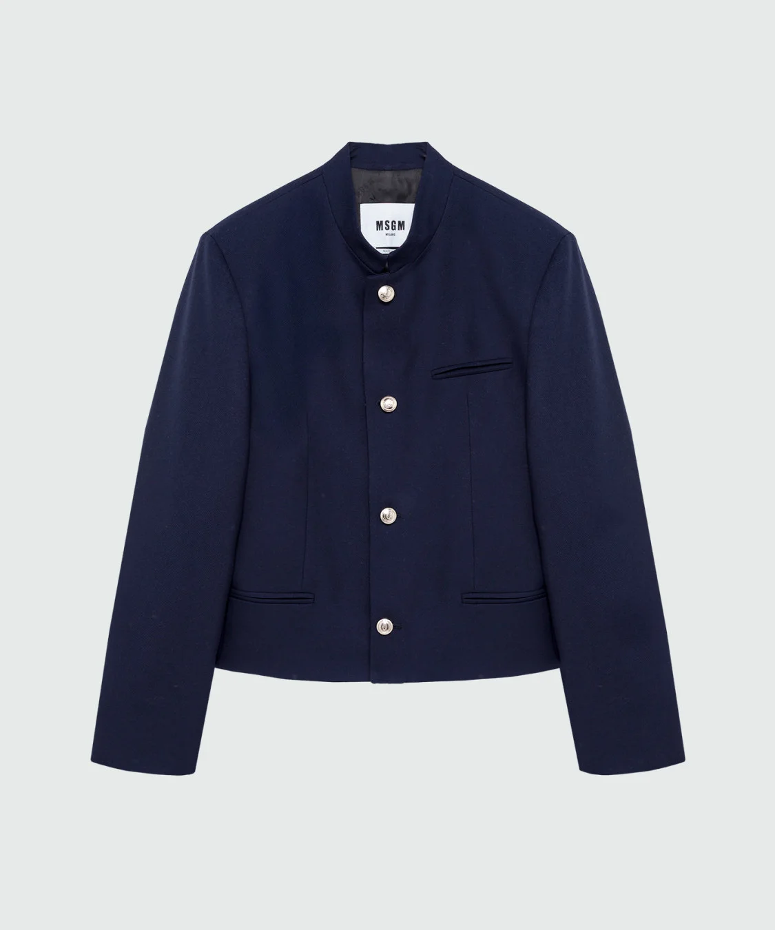 Single-breasted jacket with decorative buttons - 1