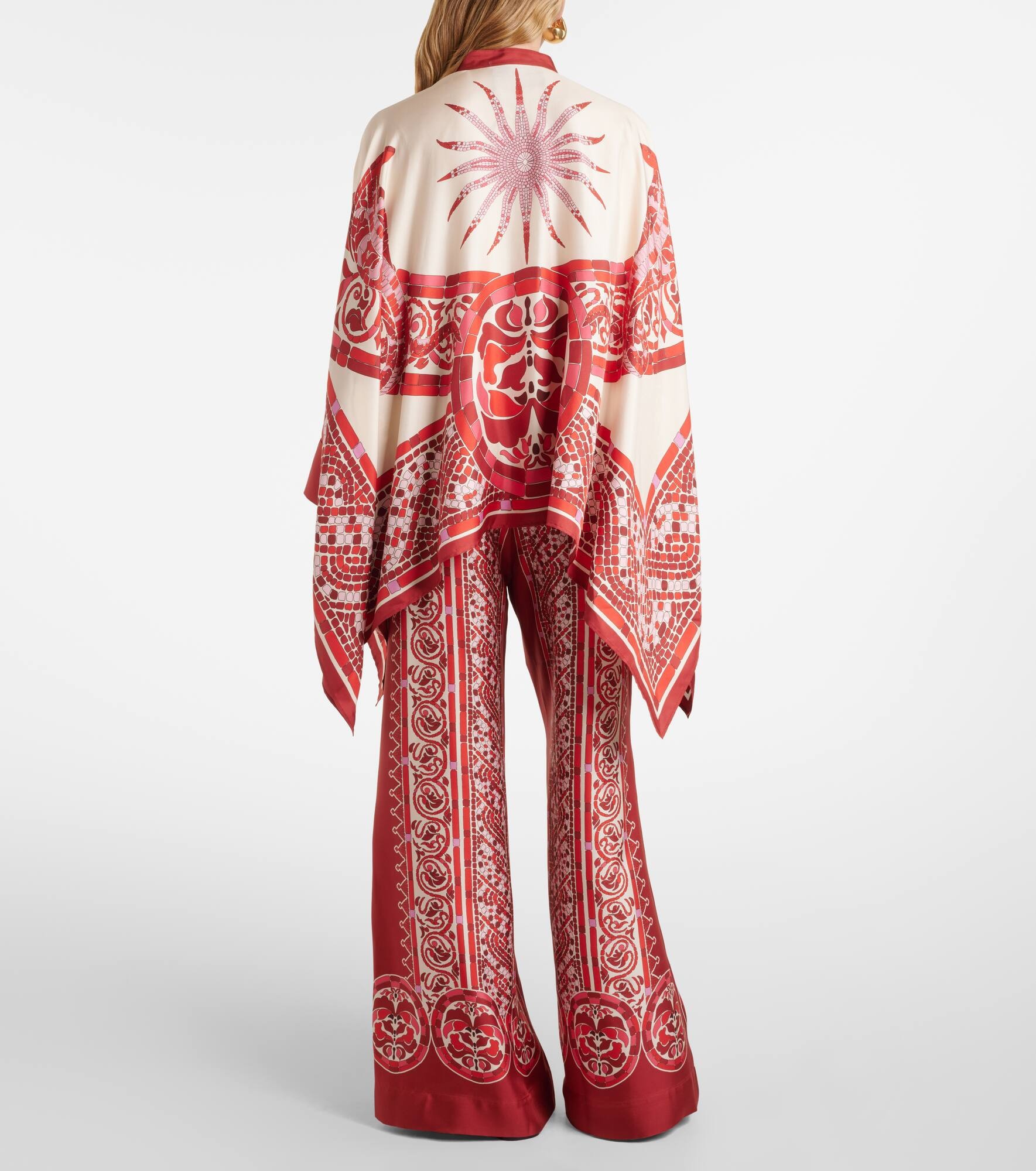 Foulard printed silk twill shirt - 3
