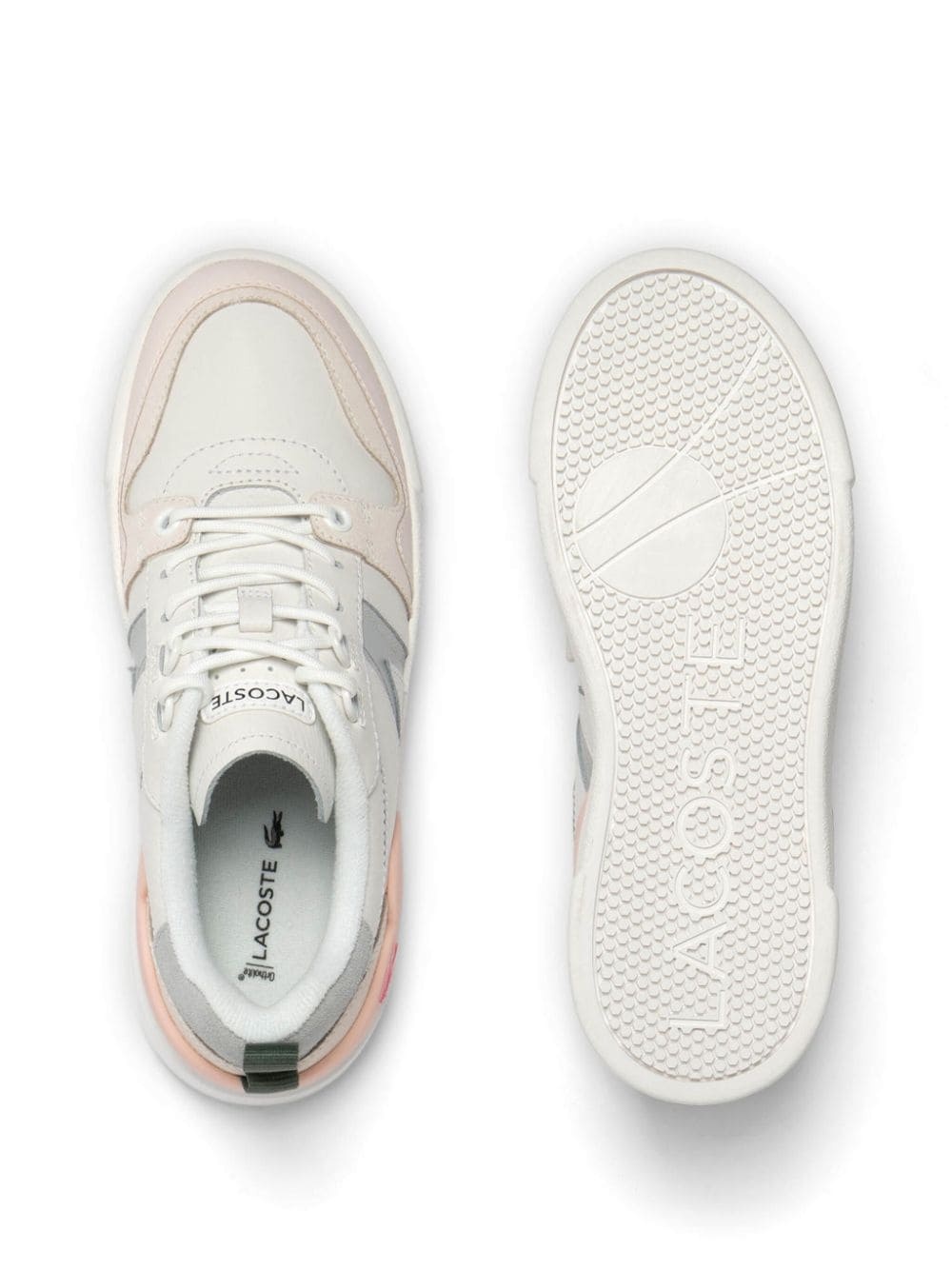 L002 leather and mesh sneakers - 4