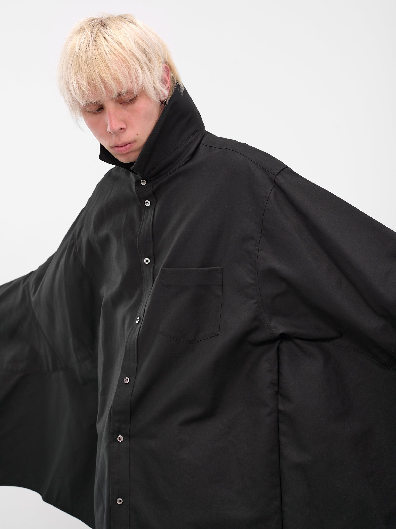 Black Wing Button-Up Shirt - 5