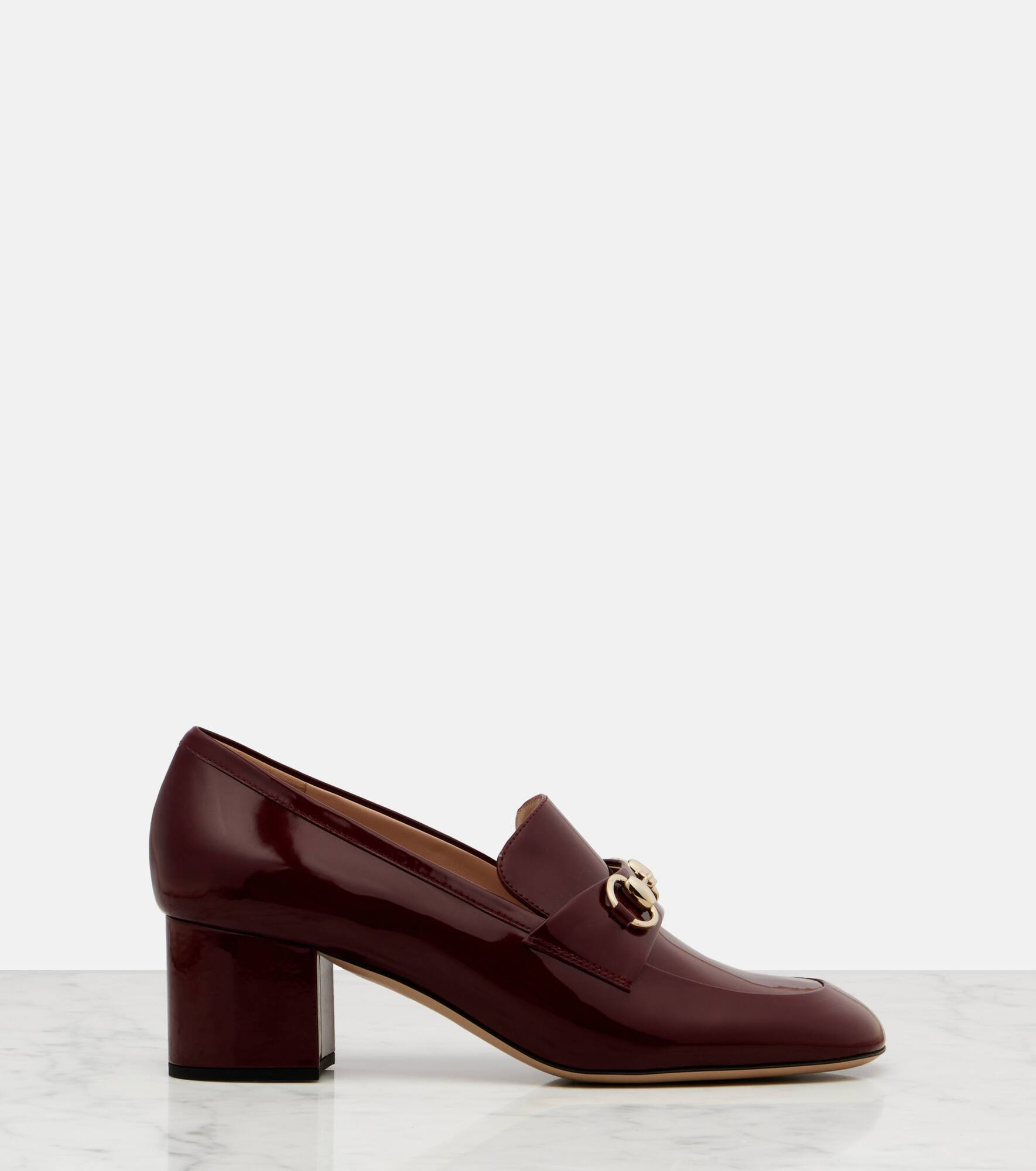 Lady Horsebit leather loafer pumps - 4