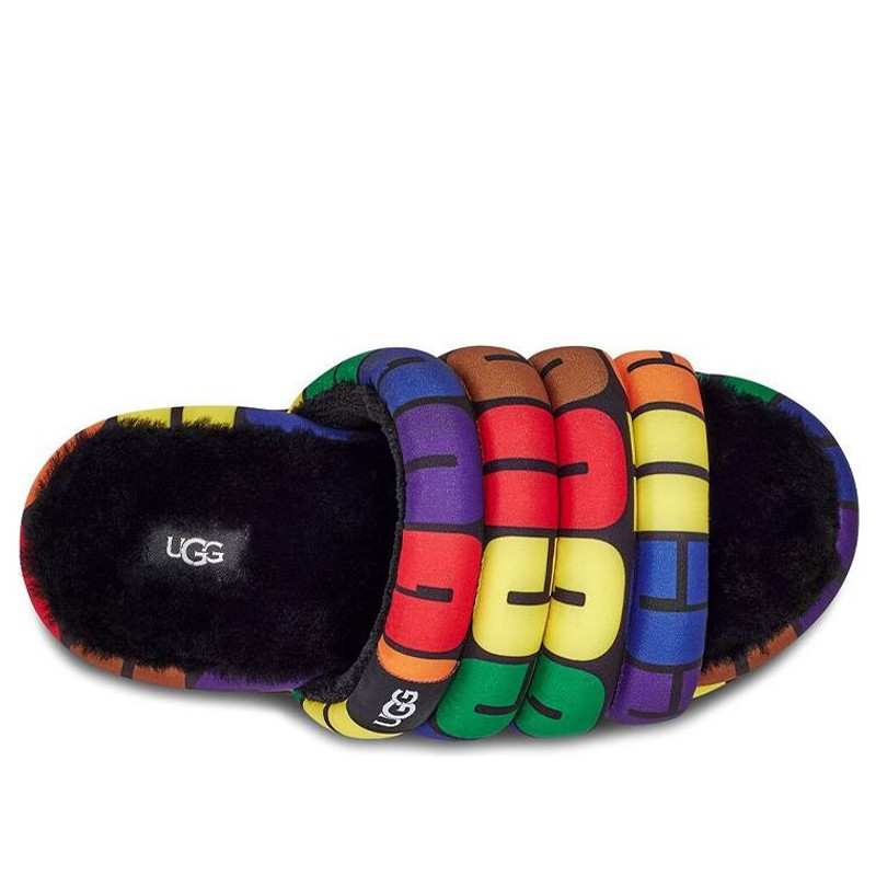 UGG (WMNS) UGG Pride Slide 'Black Multi' 1127076-RLG outlook