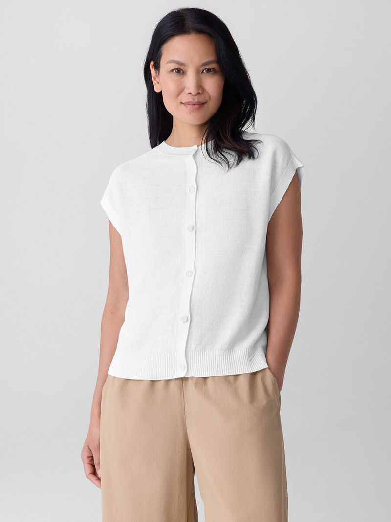EILEEN FISHER Organic Linen Cotton Vest outlook