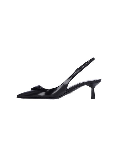 Prada Women Logo Slingback Pumps - 3