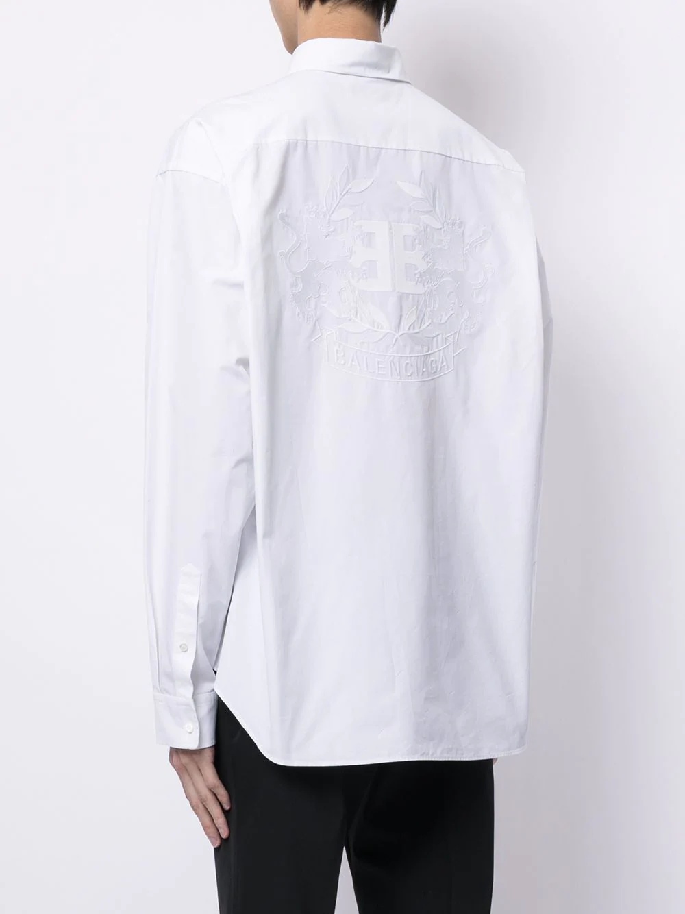 long-sleeve button-fastening shirt - 4