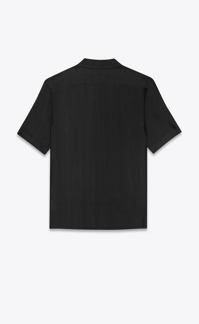 SAINT LAURENT shirt in striated silk voile outlook