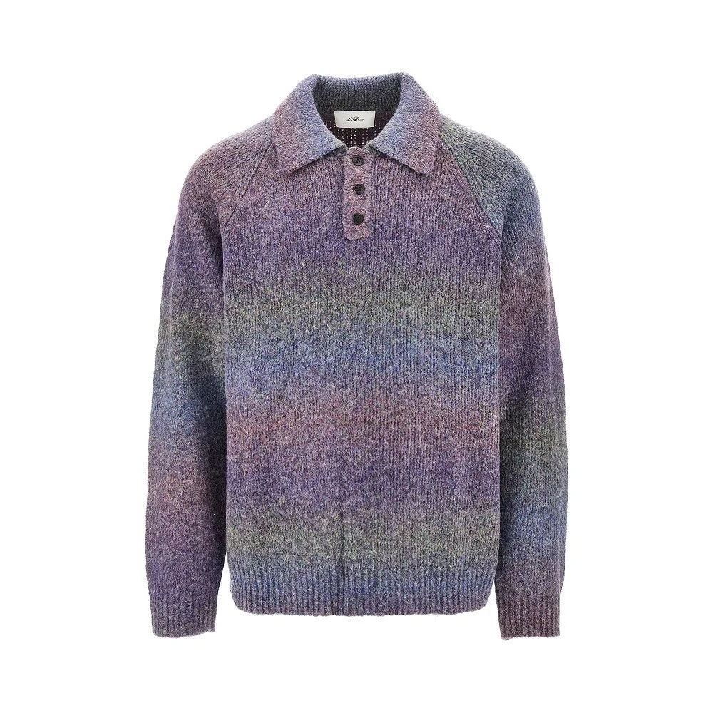 Les Deux Gradient Knitted Polo Purple Men - 1