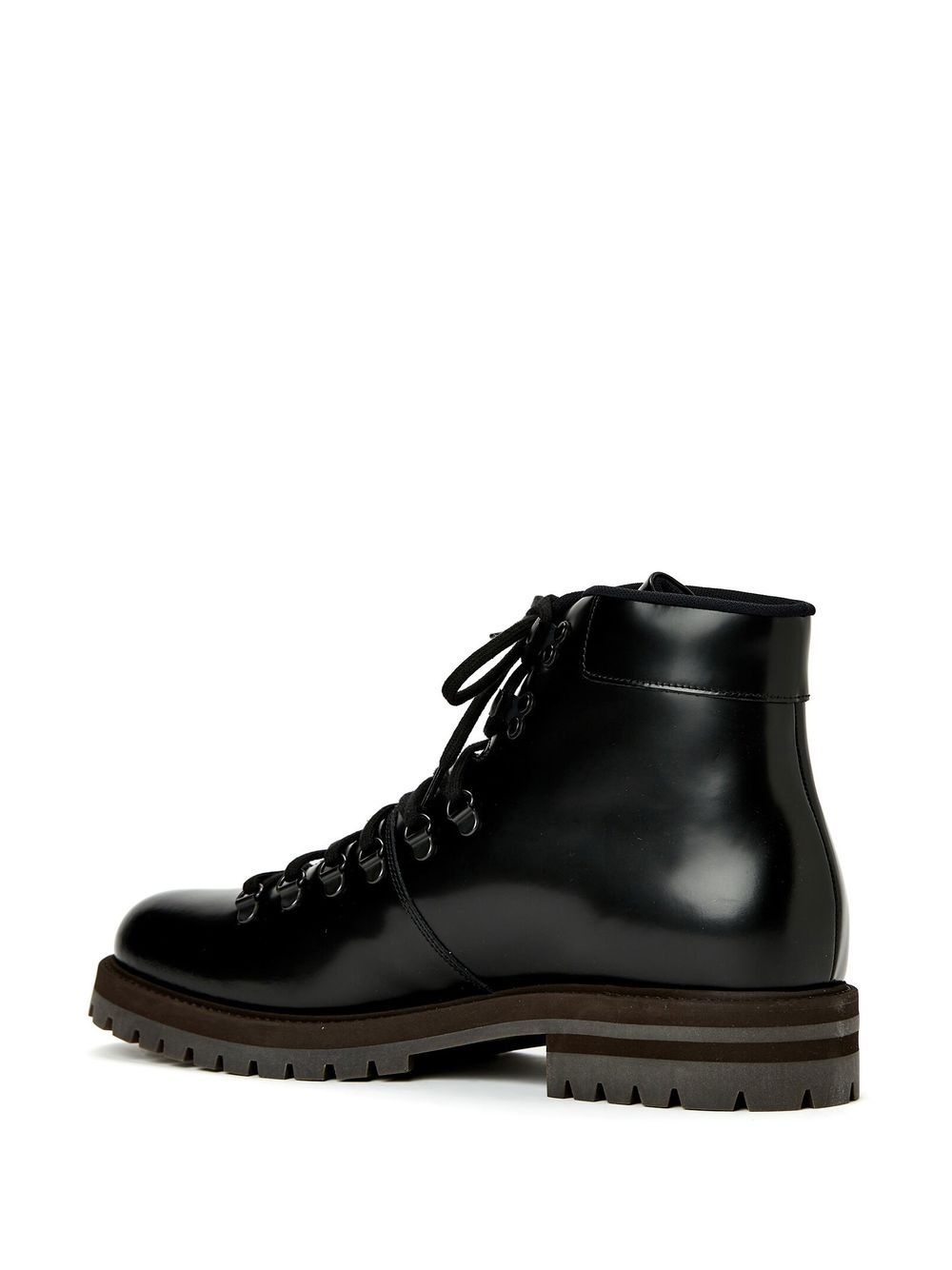 lace-up leather boots - 3