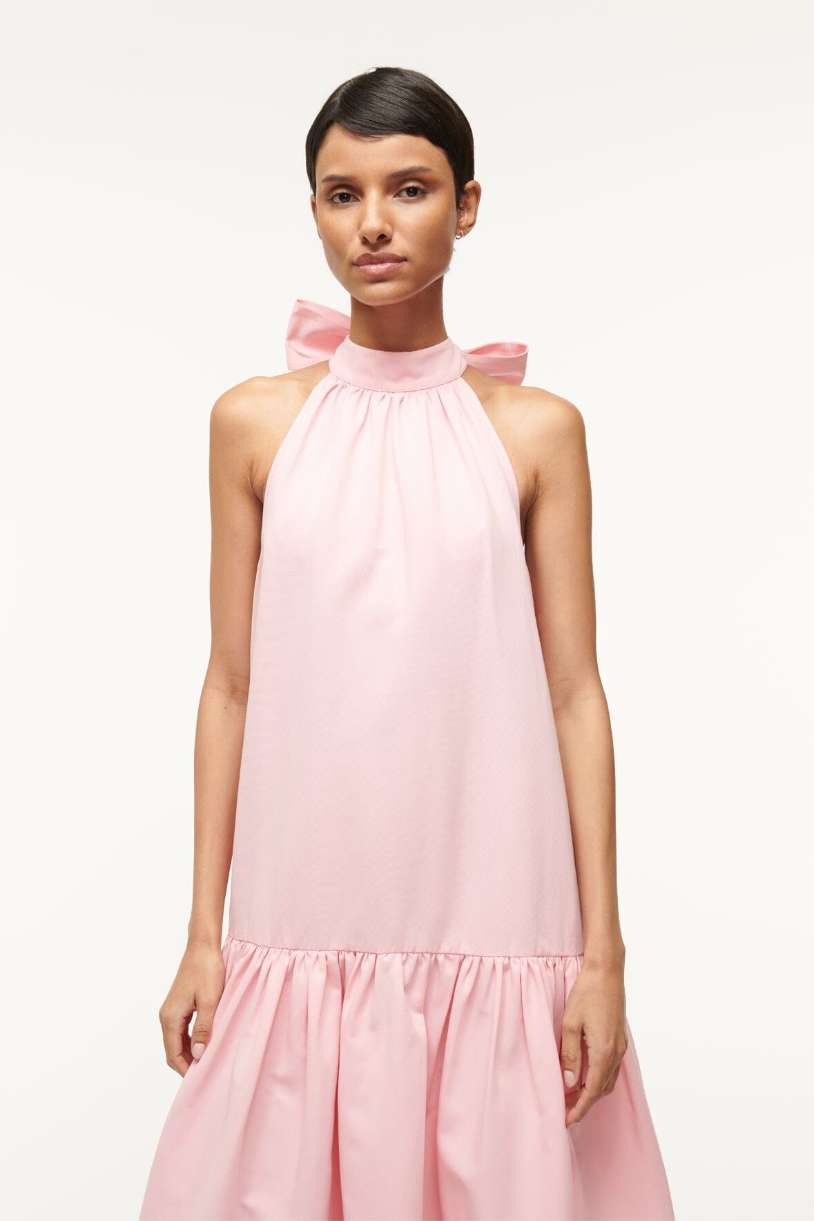 STAUD MAXI MARLOWE DRESS PEARL PINK - 3