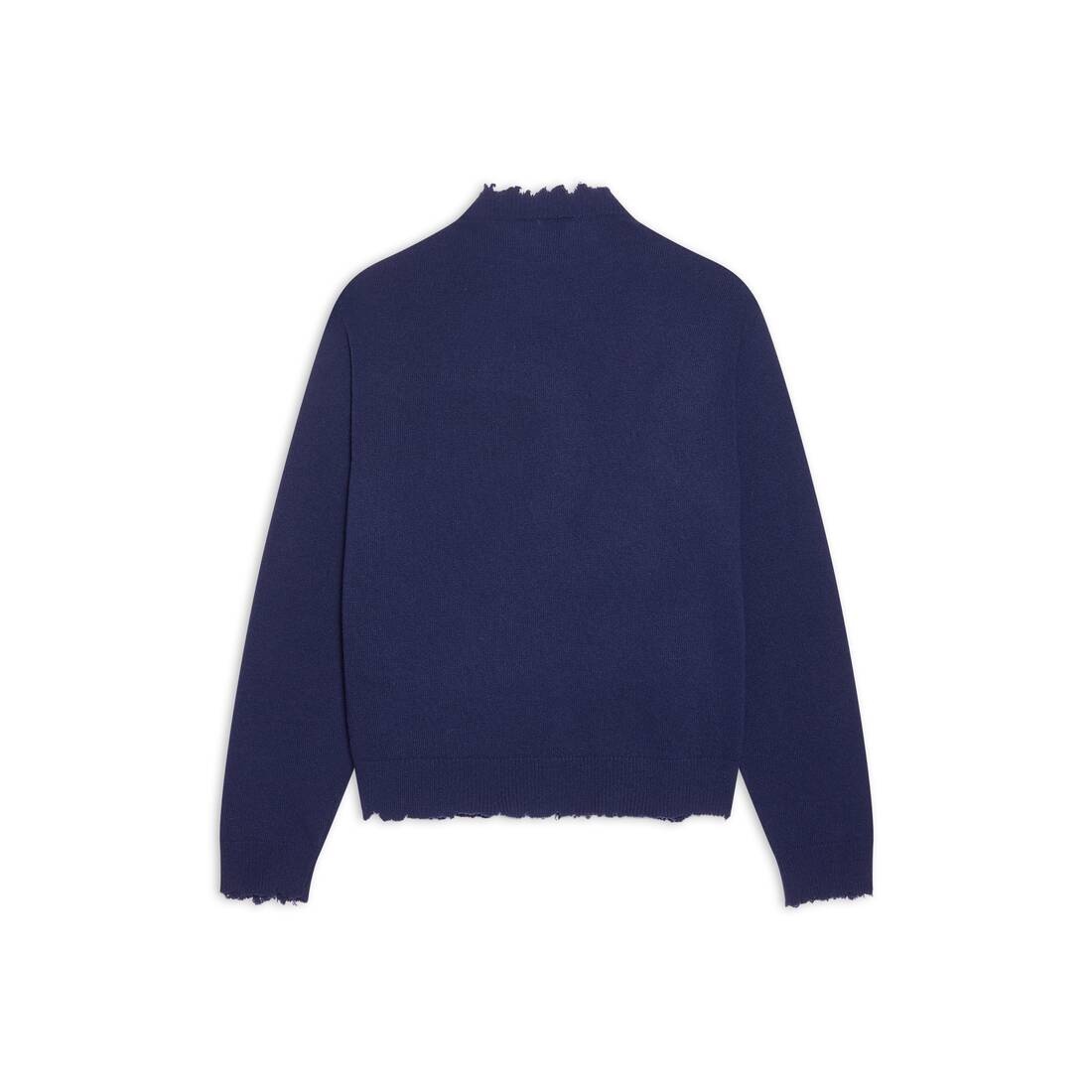 Men's Double B Raw Highneck Sweater  in Indigo - 6