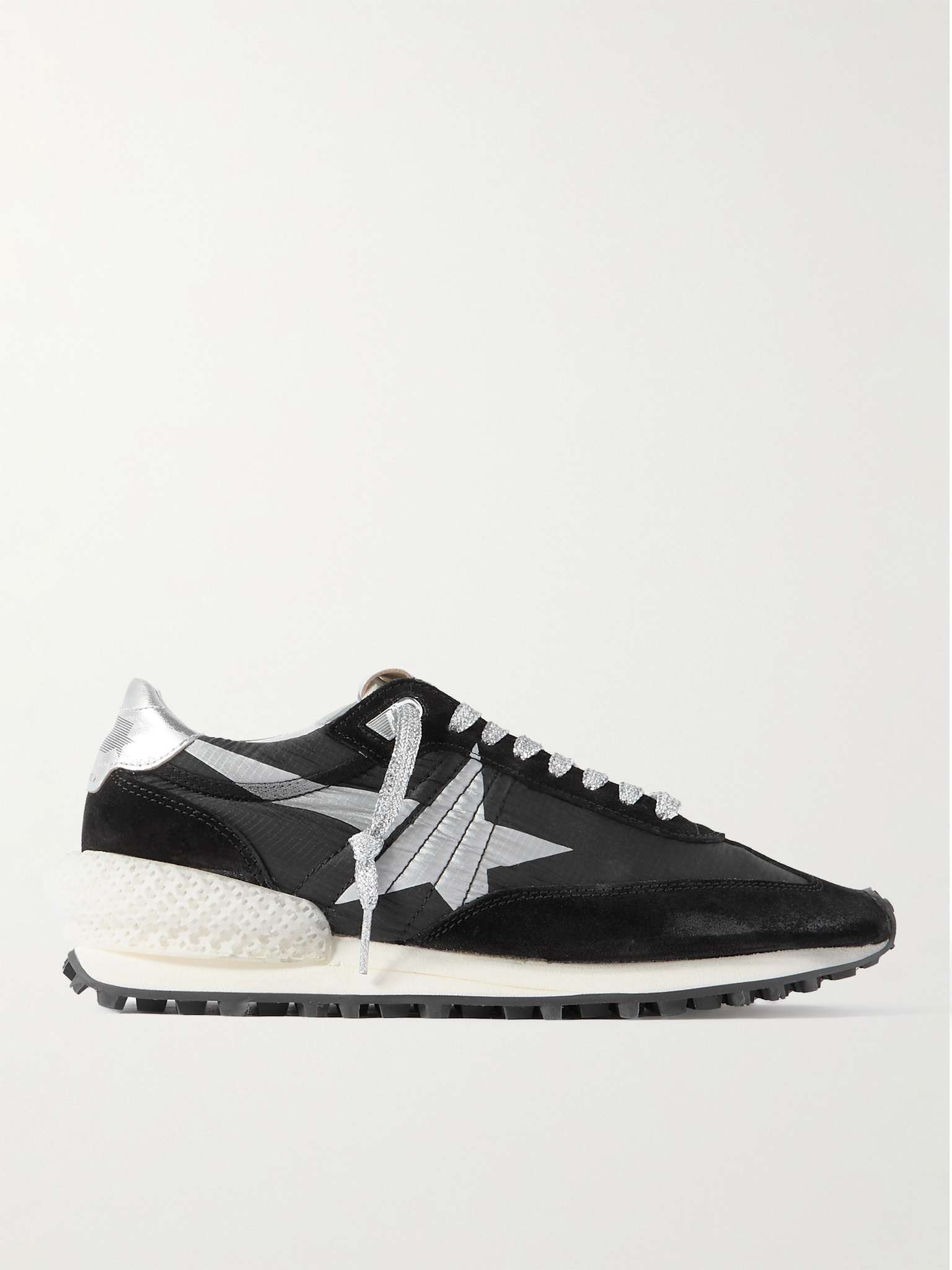 Marathon Leather and Suede-Trimmed Nylon Sneakers - 1