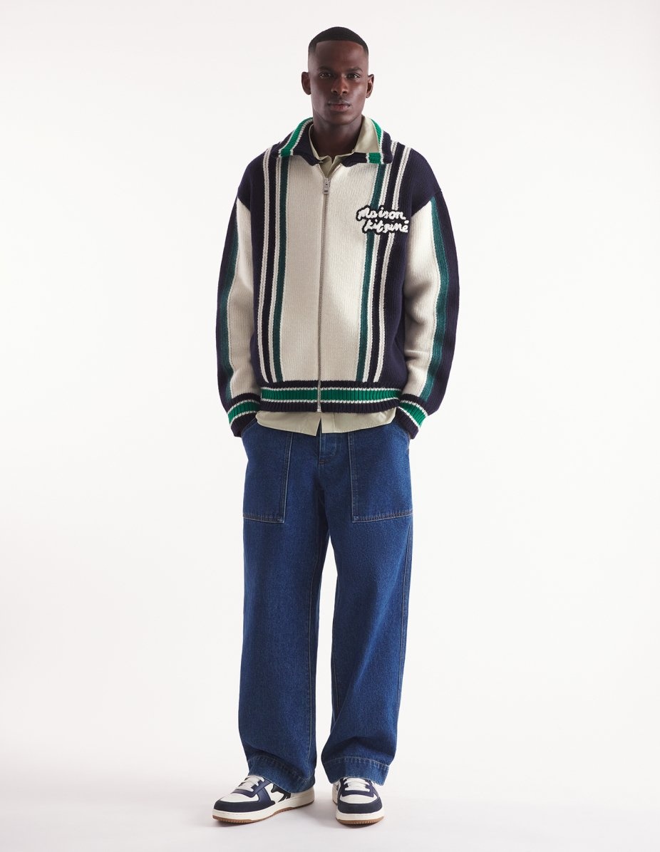 KNITTED COLLEGE BLOUSON - 3