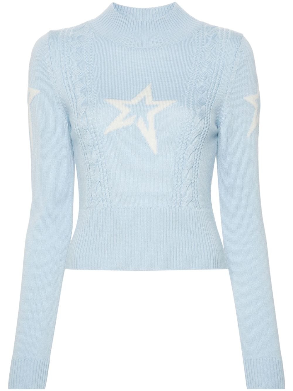 cable-knit star sweater - 1