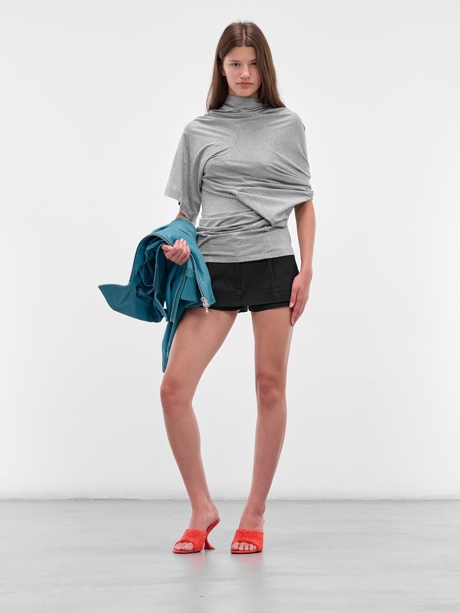 Gray Twisted Distort Tee - 6