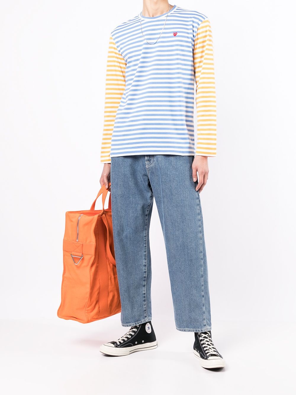 striped long-sleeve T-shirt - 2