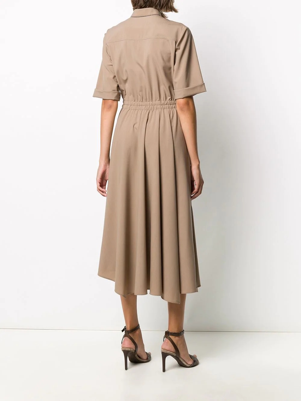 tie-waist shirt dress - 4